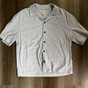 Rhythm. Light Blue Oversized Men's Shirt